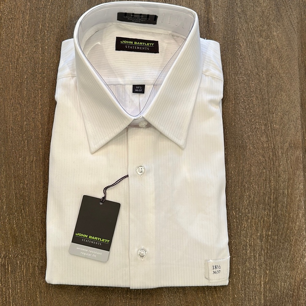 Men’s Dress Shirt by John Bartlett 18 1/2.  36/37